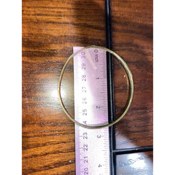 Vintage Pink Mother of Pearl Bangle 2.75 Inch Wide Bracelet! - Picture 10 of 11